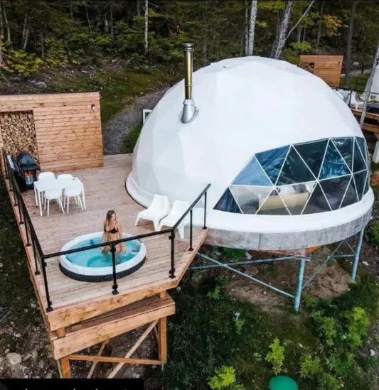 Tenda a cupola per feste in hotel, camera doppia da campeggio all'aperto in affitto